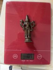 Antique rare early bronze figure of Vishnu, South Indian 8cm 107g Deity