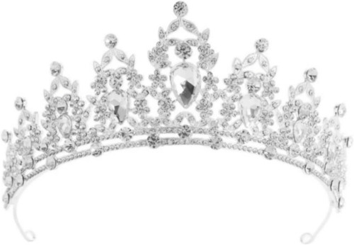 Crystal crowns for adults - crystal,