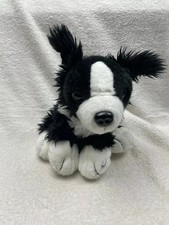 National Blind Childrens society black white dog soft toy plush border collie