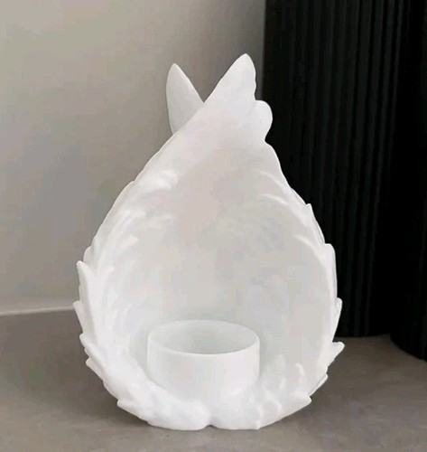 Printed white wings sphere - white,