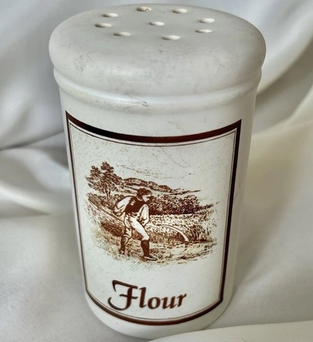 Vintage ceramic flour - flour, dredger