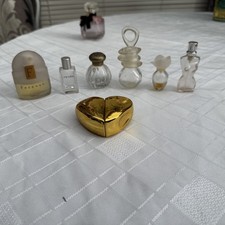 7 Miniature Empty Perfume Bottles