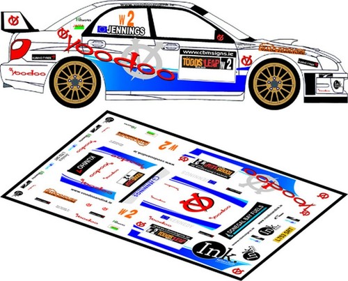Decals subaru impreza wrc - 1/43,