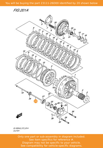 Suzuki rod clutch - suzuki, lh