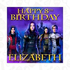 Descendants Personalised Birthday Backdrop