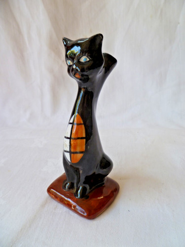 Black cat drioli - cat, ceramic