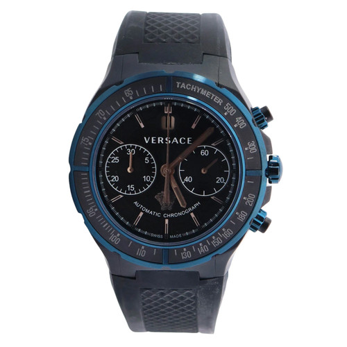 Versace chronograph 43mm black - versace,