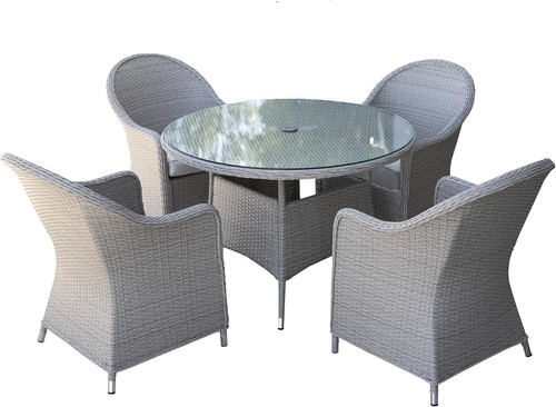 Rattan garden furniture 5pcs - rattan,