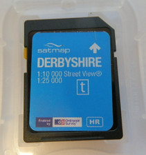 SATMAP Map Card Derbyshire