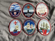 6 NEWBY WYKE BREWERY. Grantham. Beer pump clips. (Set L)