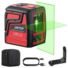 100ft Green Cross Line Laser Level 360° Self-Leveling Mode Measure Tool IP54