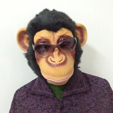 Scary Hairy Monkey Gorilla Mask Funny Head Costume Cosplay Party