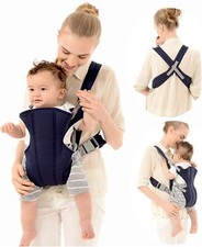 Adjustable Baby Carrier Sling Wrap 3-in-1 Newborn & Toddler Front Back Carrier 
