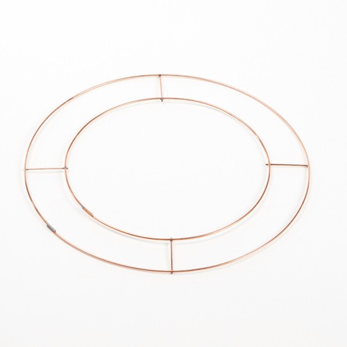 Flat wire wreath rings - wire, 8"