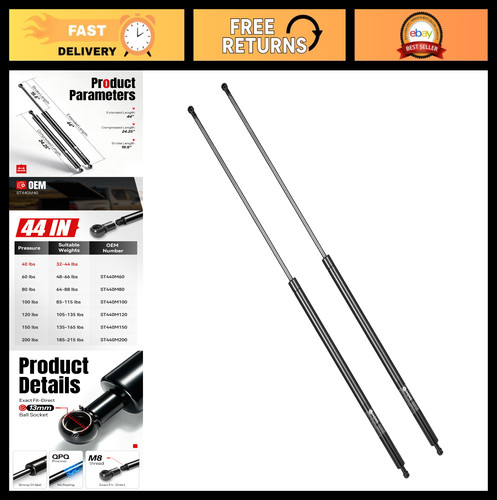 Inch gas struts lift - 44,