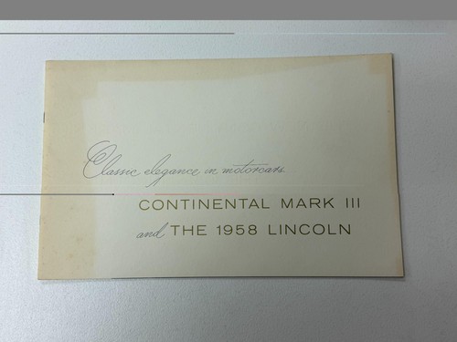 1958 lincoln continental mark - 1958,