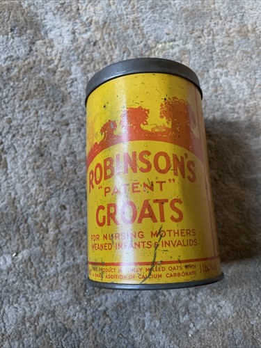 Vintage robinson groats - vintage, tin