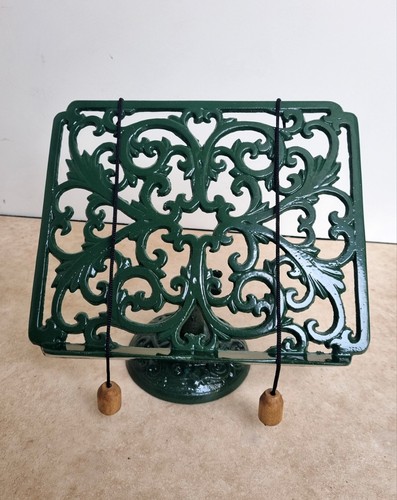 Vintage green ornate cast iron - vintage,