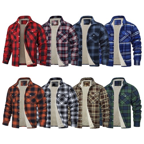 Mens work jacket warm flannel - mens-work,