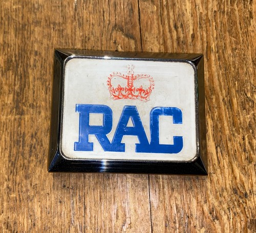 Vintage rac car grille badge - rac,