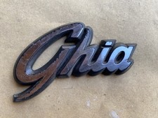 Genuine Used FORD GHIA BADGE Emblem Early Fiesta Escort Granada Sierra Mondeo ♻️