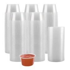 250 x Clear Plastic Deli Sauce