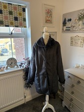 Gabriella Vicenza Grey Faux Sheepskin Coat Size 16/18