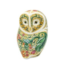 Royal Crown Derby Parchment Owl Paperweight 1st Quality