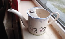 Vtg Hammersley Ireland Fine Bone China Planter  Water Can Cows  harp stamp