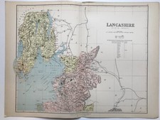 Unframed map LANCASHIRE (N)