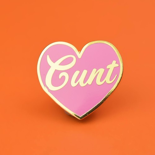 Heart enamel pin - enamel, badge