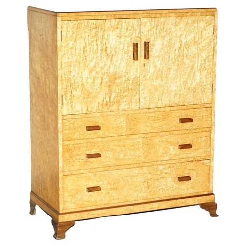Antique art deco burr maple - antique,