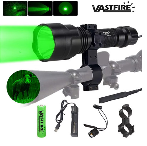 Long range red led flashlight - long,