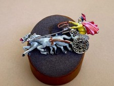 Vintage Roman Chariot Brooch