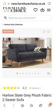 2 seater sofa slate grey