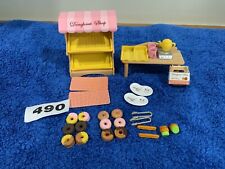 Sylvanian families calico  critters flair pink doughnut shop stand immaculate ❤️
