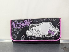 Disney Winnie the Pooh Tri Fold Wallet Purse Embroidered Eeyore Piglet Roo