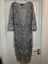 Grey Embroidered Asian dress
