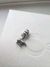 Genuine Pandora Retired Polar Bear Dangle Charm Sterling Silver 925 ALE