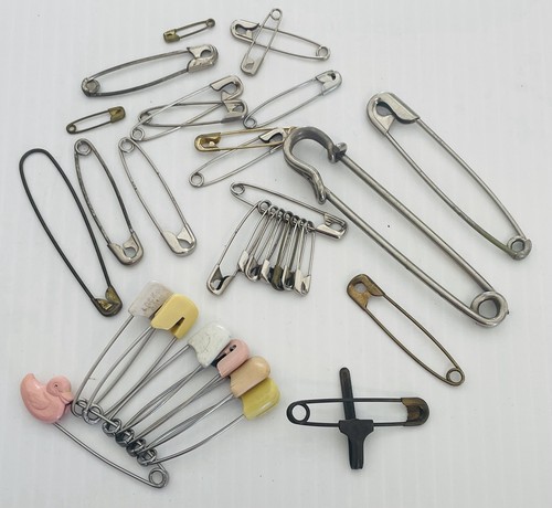 Vintage safety pin lot - vintage,