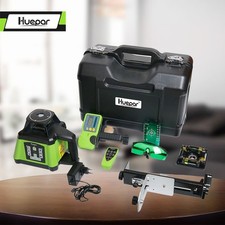 Huepar Self-Leveling Rotary Laser 360° Horizontal/Vertical Line & 2 Laser Points