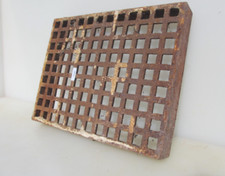 Antique Iron Air Brick Vent Grate Grille Ventilation Old Vintage 9"x12"