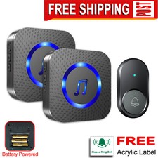 DC powered wireless doorbell