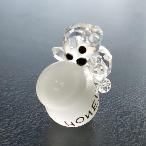 Lovely crystal bear with honey - bear,