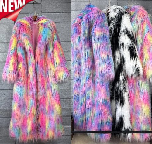 Winter warm women shaggy - warm, faux