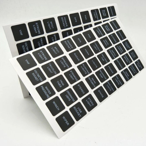 45x rocker switch label decal - label,