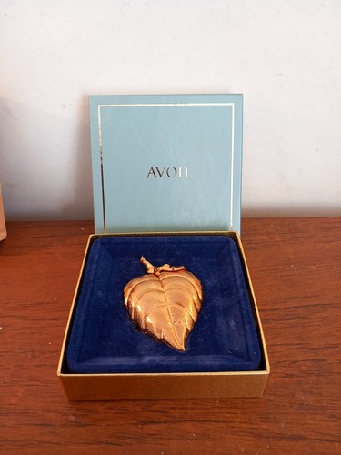 Vtg avon perfume locket brooch - vtg,