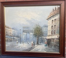 Caroline Burnett Original Framed Oil Painting On Canvas Signed Vintage