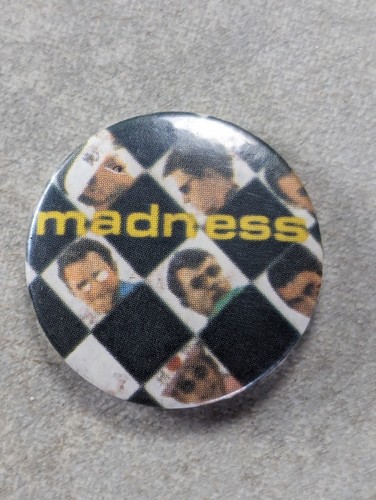 Vintage madness pin badge - 80's,