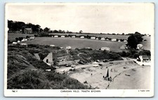 POSTCARD TRAETH BYCHAN BENLLECH MOELFRE RAPHAEL TUCK & SONS TBC 7 CARAVAN FIELD
